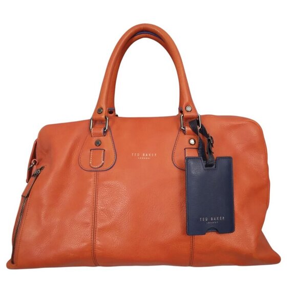 Ted Baker London | Bowler Leather Travel Bag Orange - Picture 1 of 16